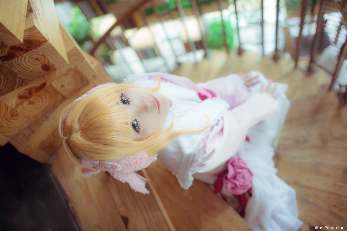 粉色装扮日本美女Cosplay木之本樱写真