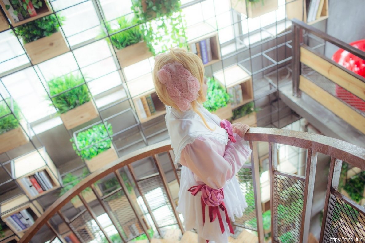 粉色装扮日本美女Cosplay木之本樱写真