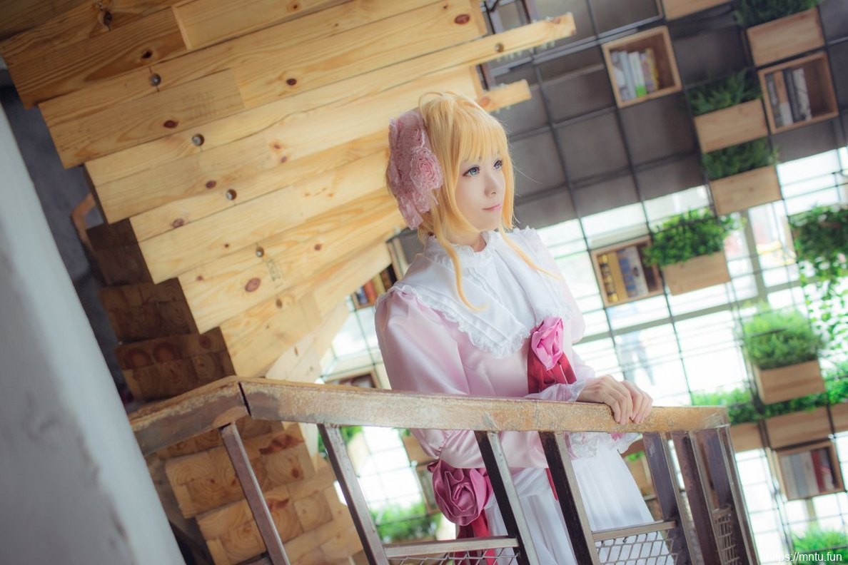 粉色装扮日本美女Cosplay木之本樱写真