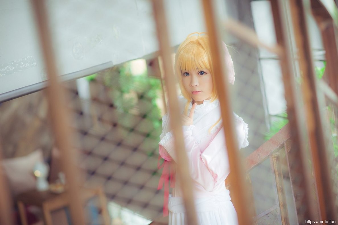 粉色装扮日本美女Cosplay木之本樱写真