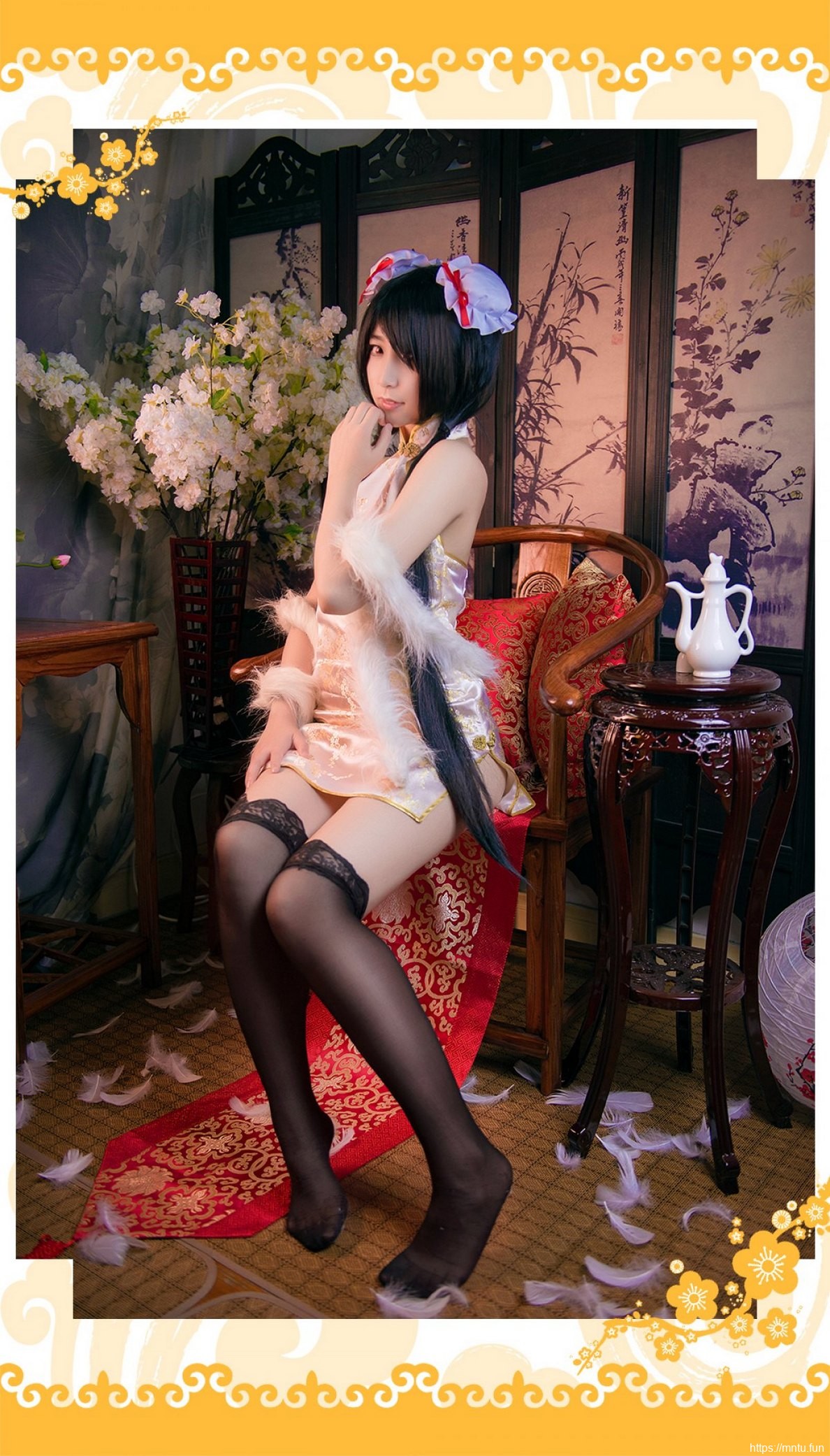 妖艳美女Cosplay时崎狂三诱惑旗袍妩媚妖艳