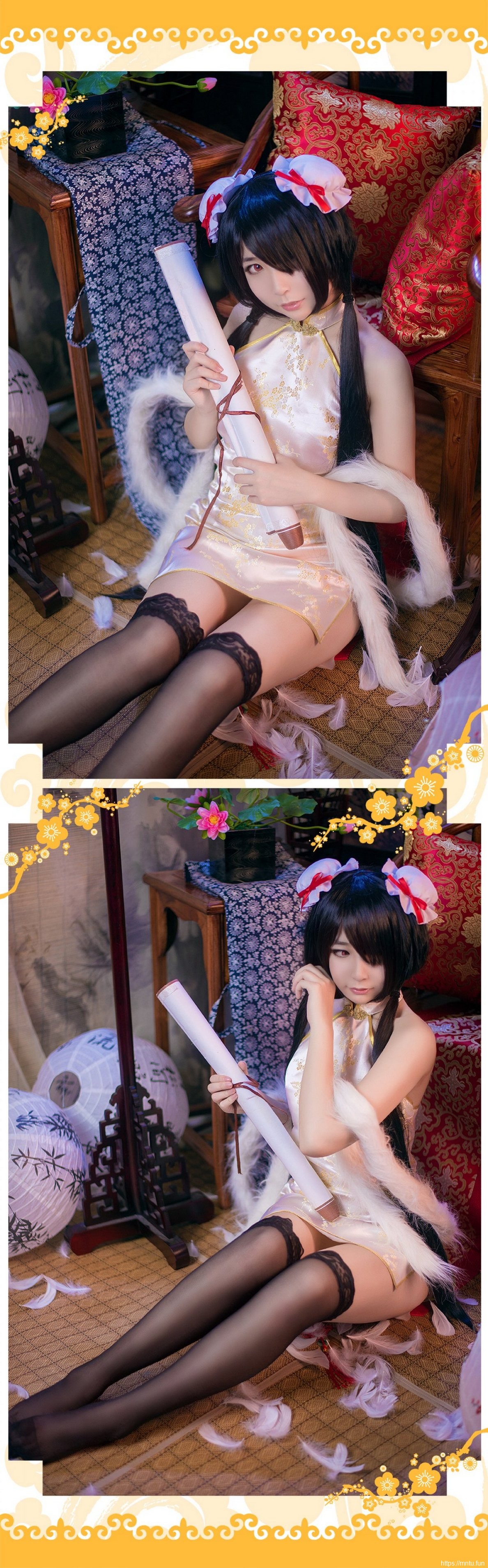妖艳美女Cosplay时崎狂三诱惑旗袍妩媚妖艳