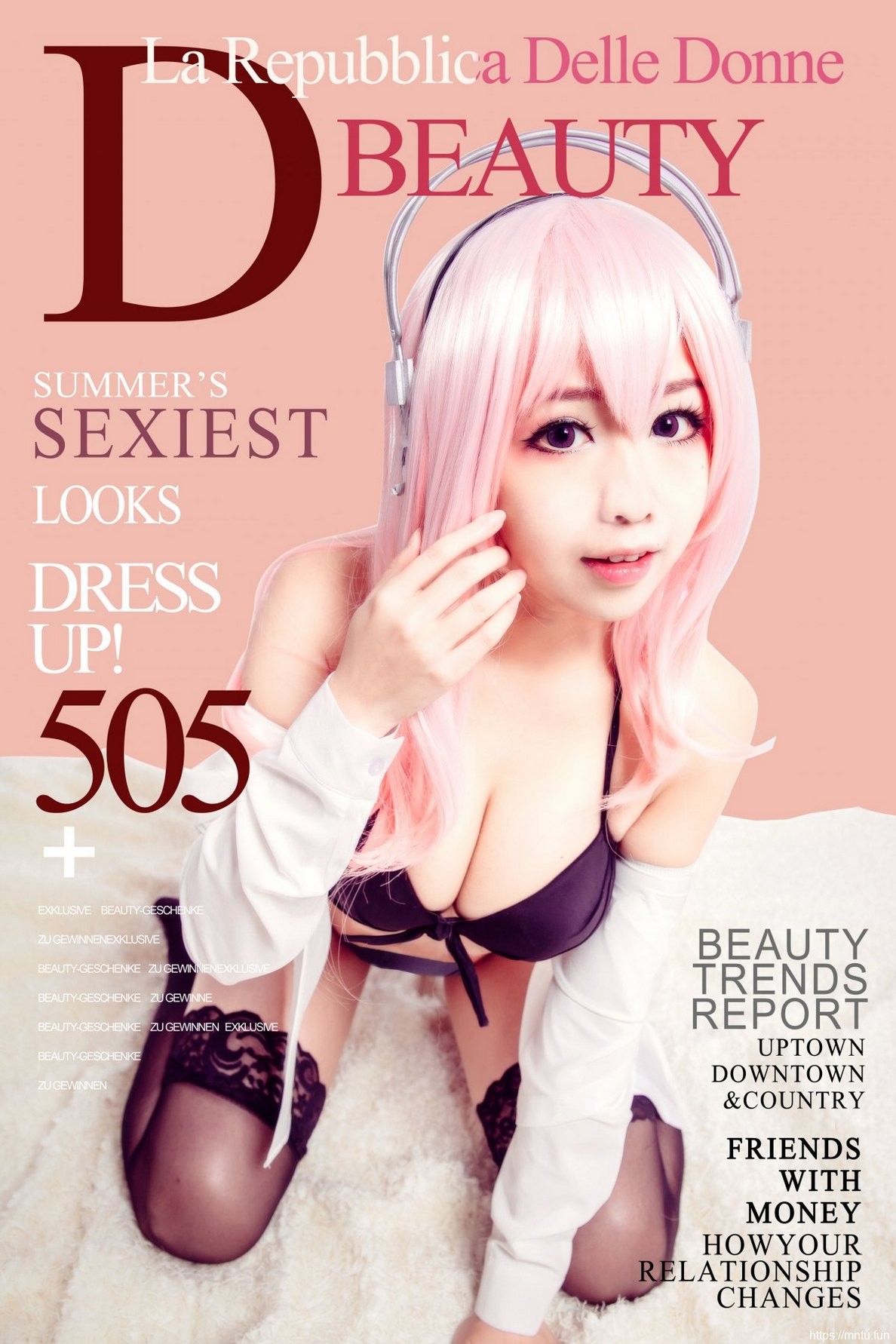 性感美女Cosplay索尼子泳装凹凸有致