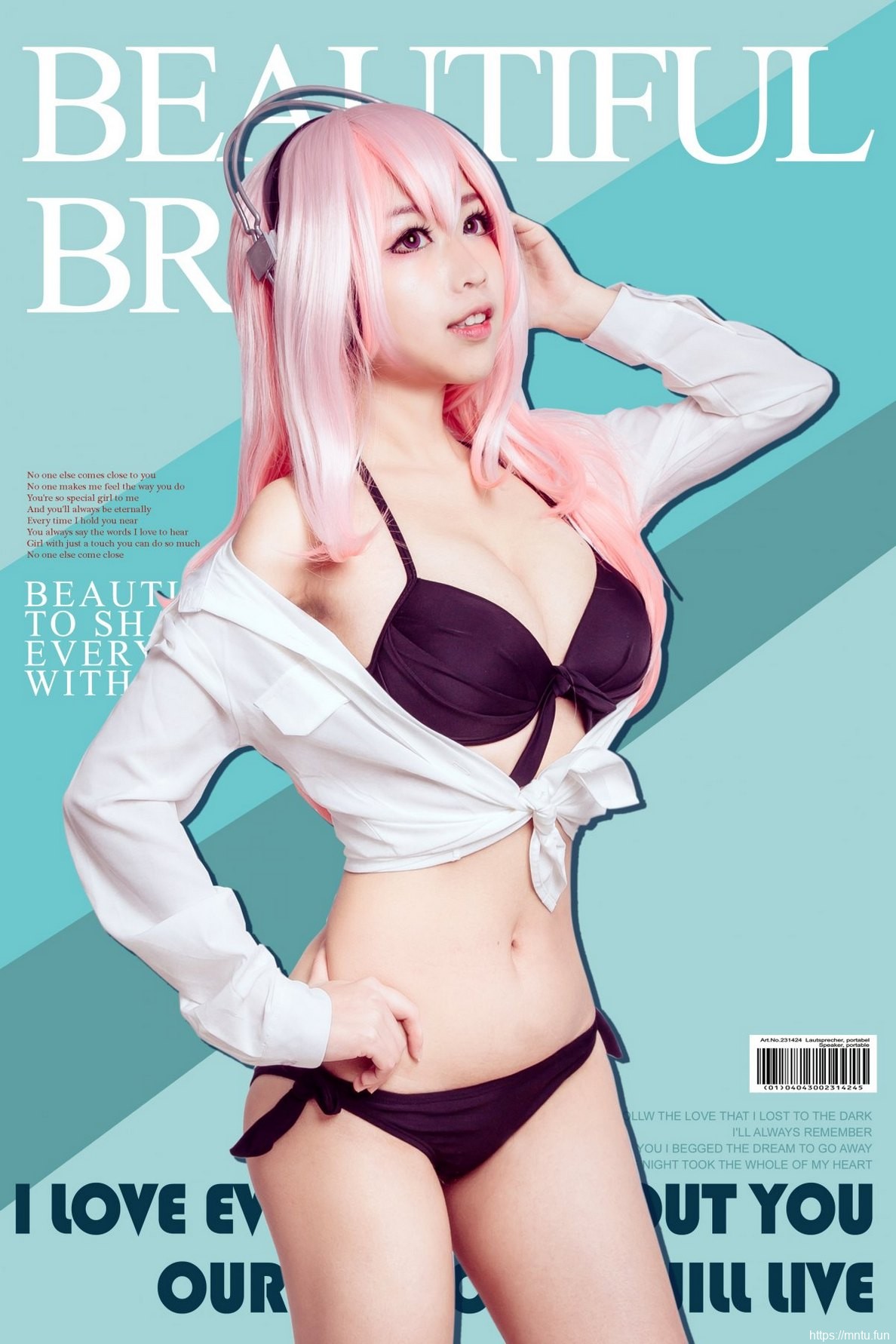 性感美女Cosplay索尼子泳装凹凸有致