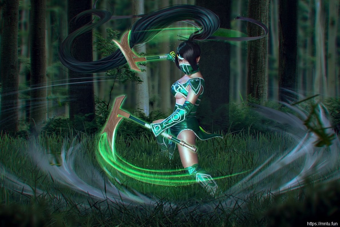 性感美女Cosplay阿卡丽前凸后翘妩媚妖艳