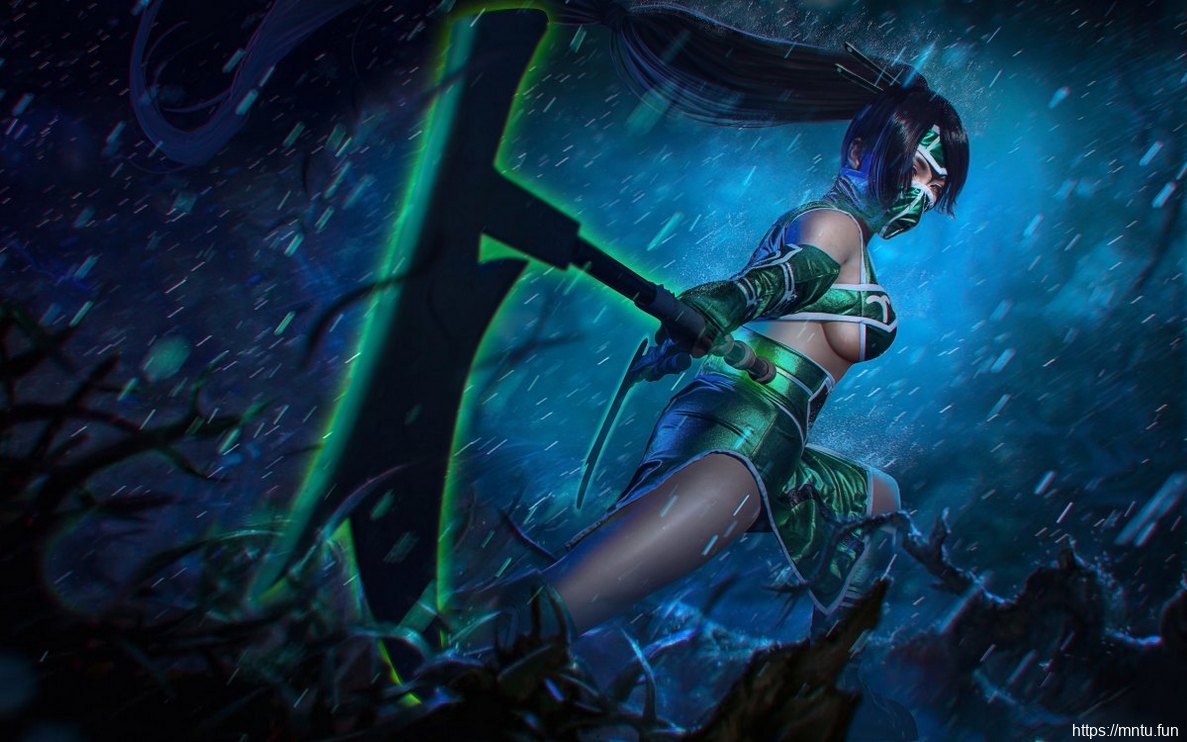 性感美女Cosplay阿卡丽前凸后翘妩媚妖艳