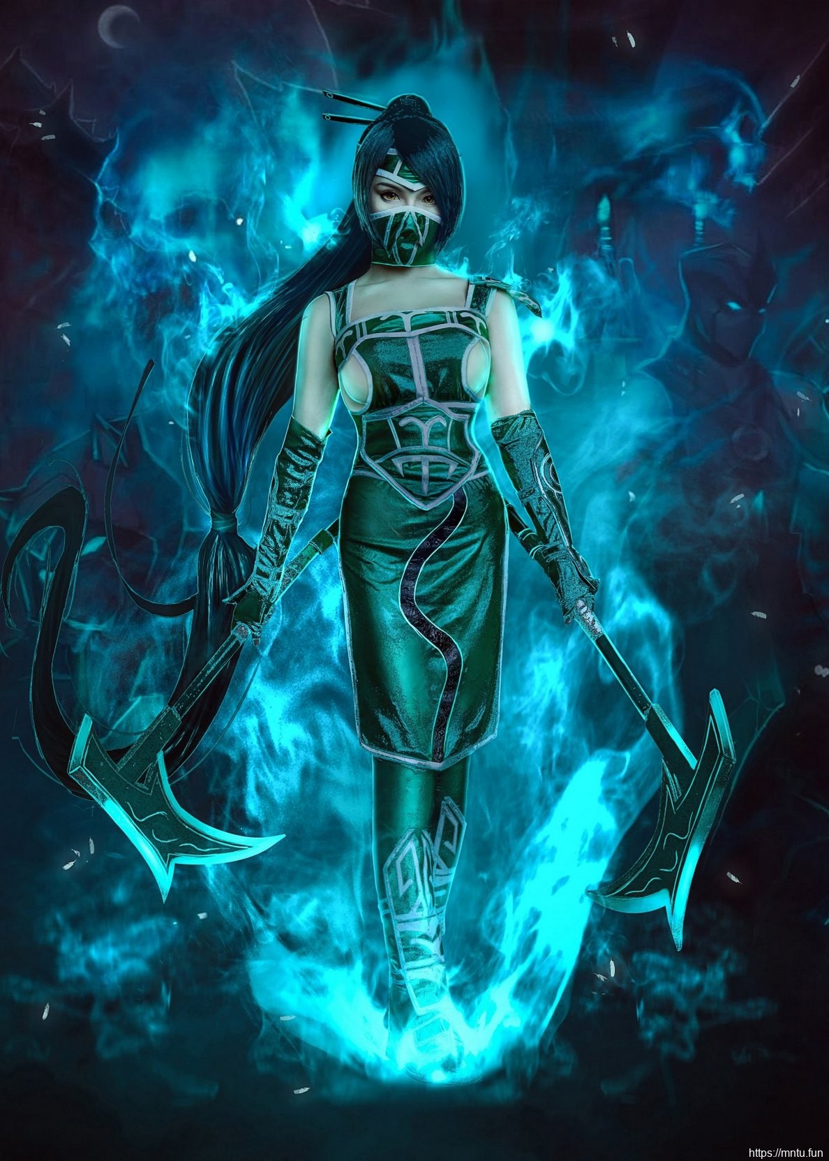 性感美女Cosplay阿卡丽前凸后翘妩媚妖艳