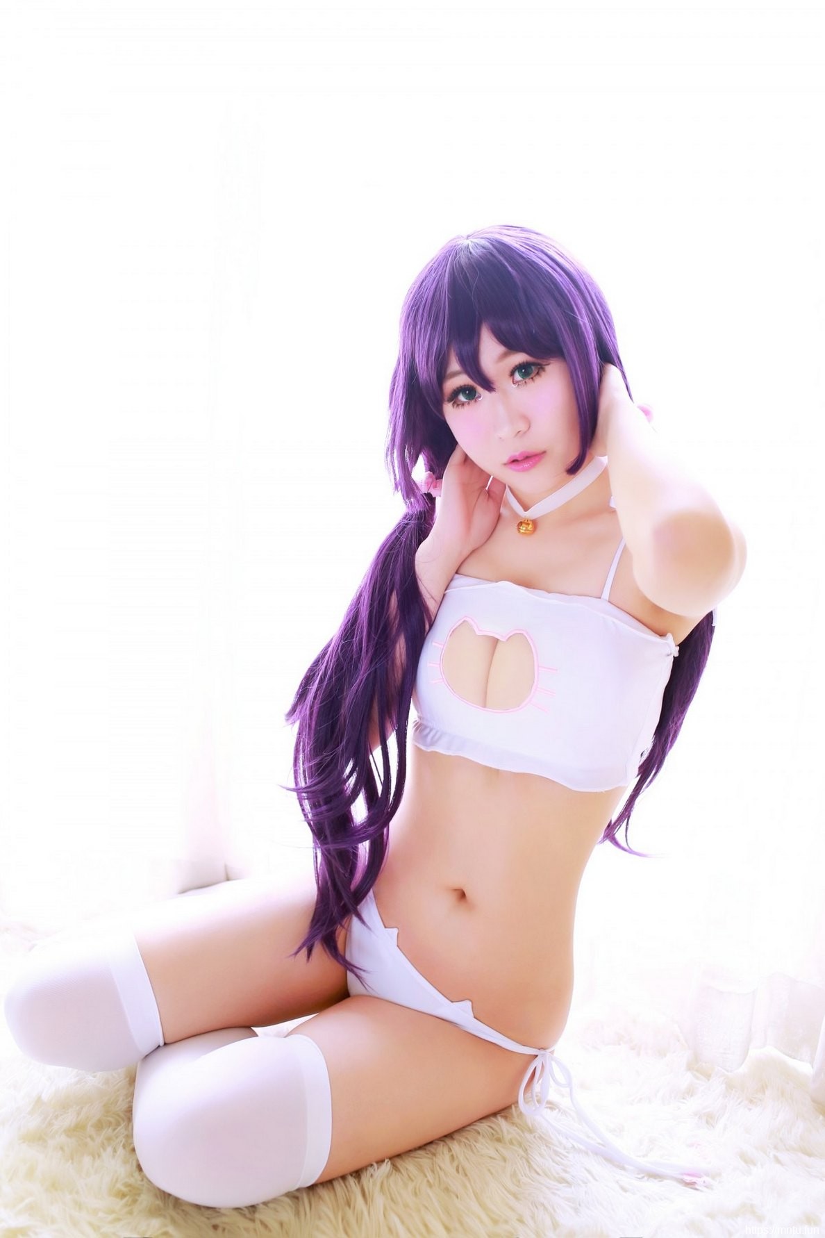 内衣美女Cosplay东条希露美胸凹凸有致