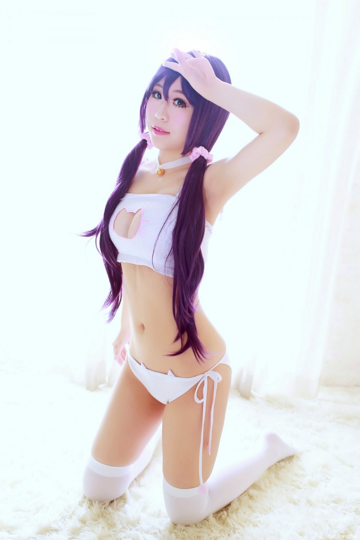 内衣美女Cosplay东条希露美胸凹凸有致