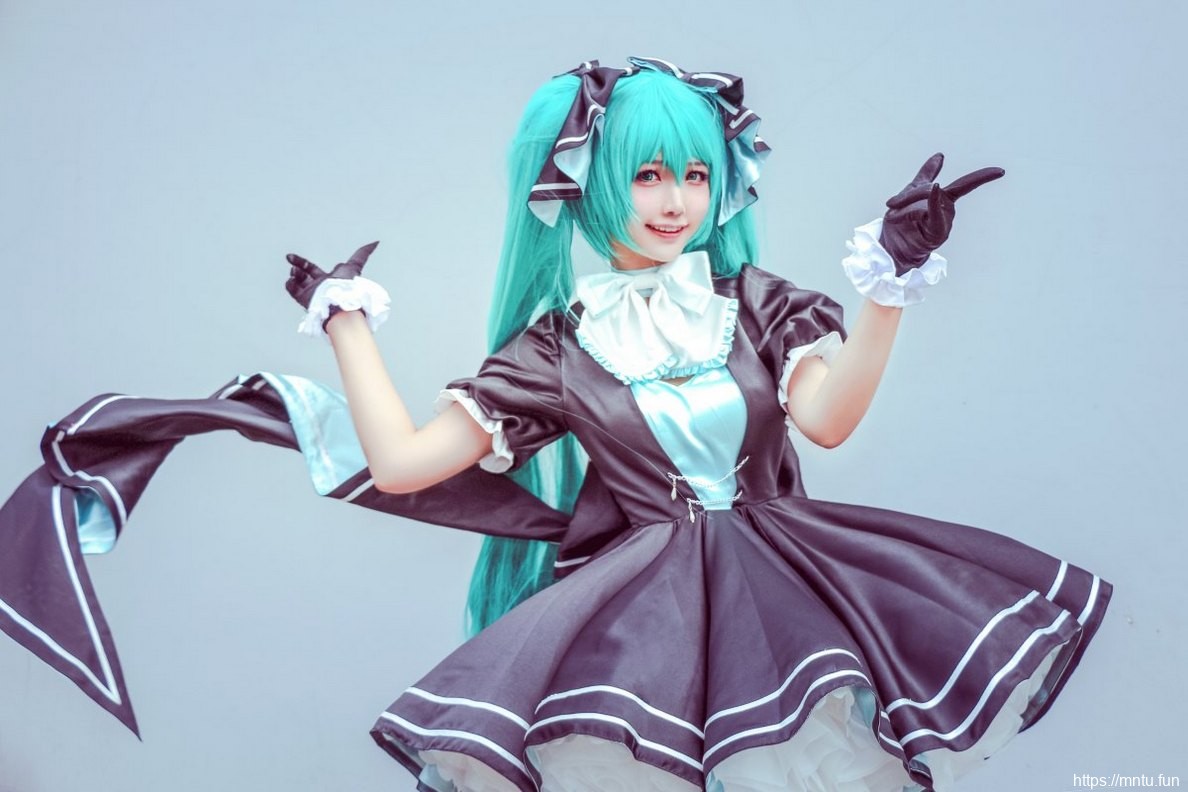美女模特Cosplay初音未来精美模样甜美