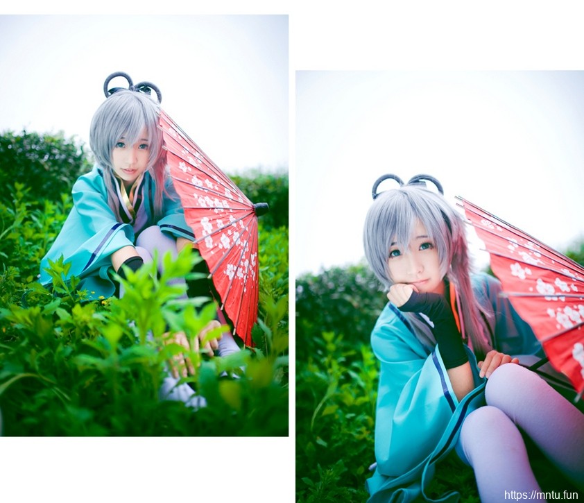 娇小可人古风美女洛天依Cosplay身材迷人