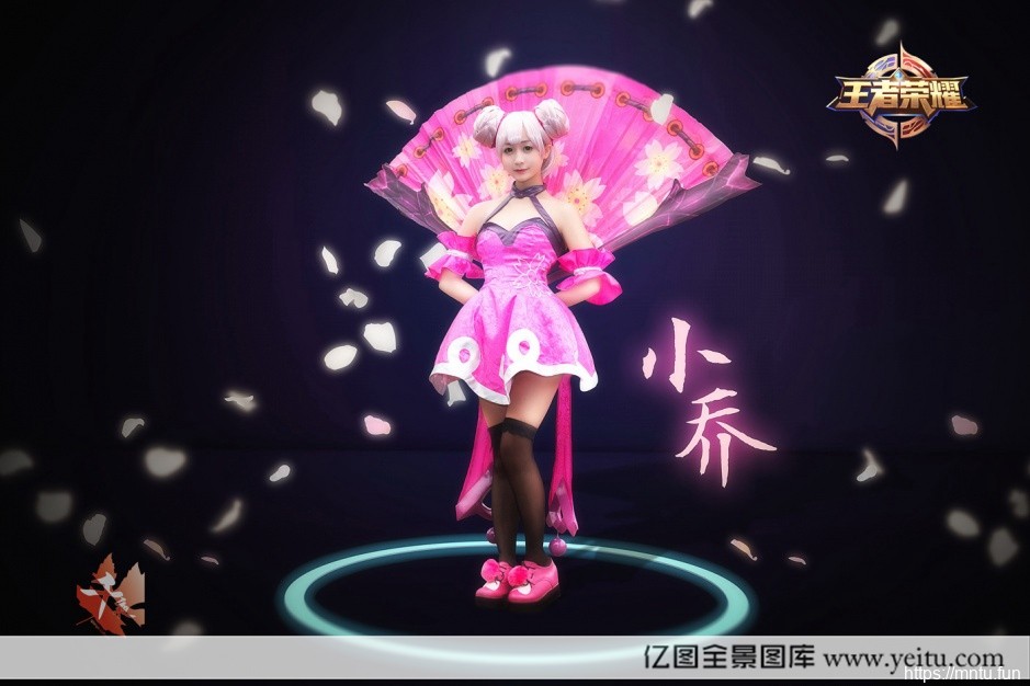 清纯美女cosplay王者荣耀小乔唯美写真