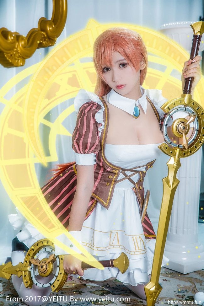 御姐鳗鱼霏儿COSPLAY《永远的七日之都》白丝美腿安