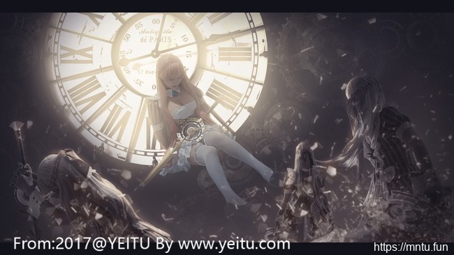 御姐鳗鱼霏儿COSPLAY《永远的七日之都》白丝美腿安