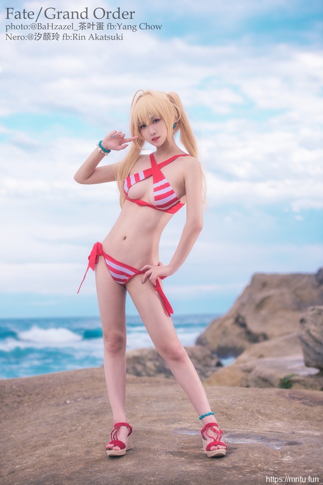 萌系妹子汐颜玲COS扮演Fate-Grand-Order尼禄