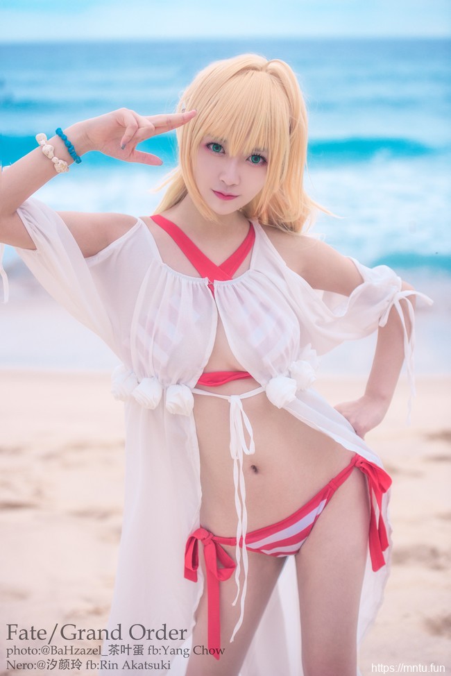 萌系妹子汐颜玲COS扮演Fate-Grand-Order尼禄