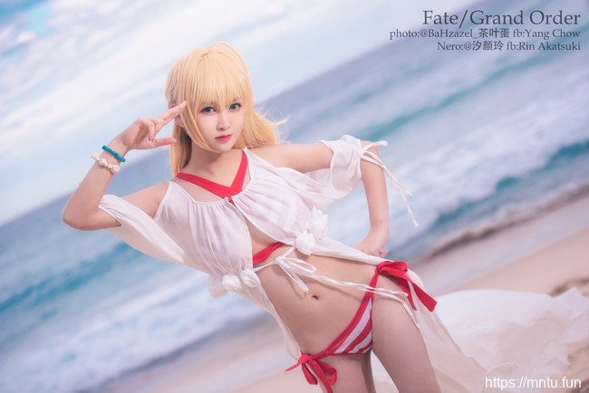 萌系妹子汐颜玲COS扮演Fate-Grand-Order尼禄