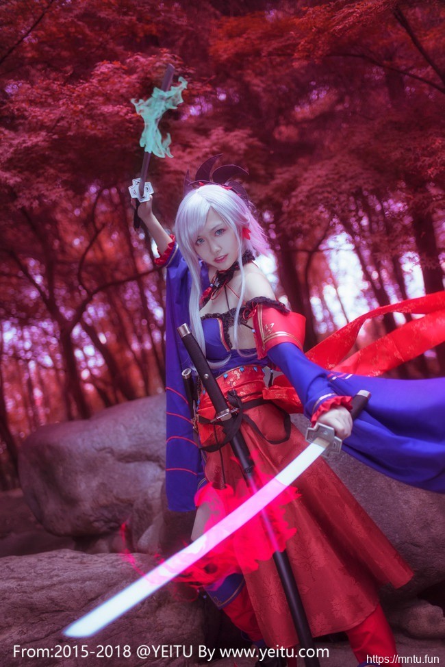 萌妹子汐颜玲COS扮演Fate-Grand-Order宫本武藏