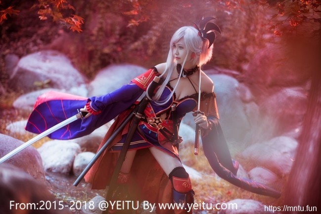 萌妹子汐颜玲COS扮演Fate-Grand-Order宫本武藏