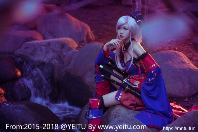 萌妹子汐颜玲COS扮演Fate-Grand-Order宫本武藏