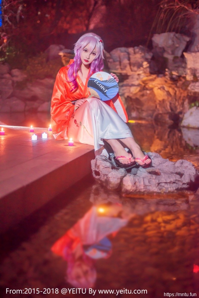 清纯美少女汐颜玲COSPLAY罪恶王冠楪祈浴衣