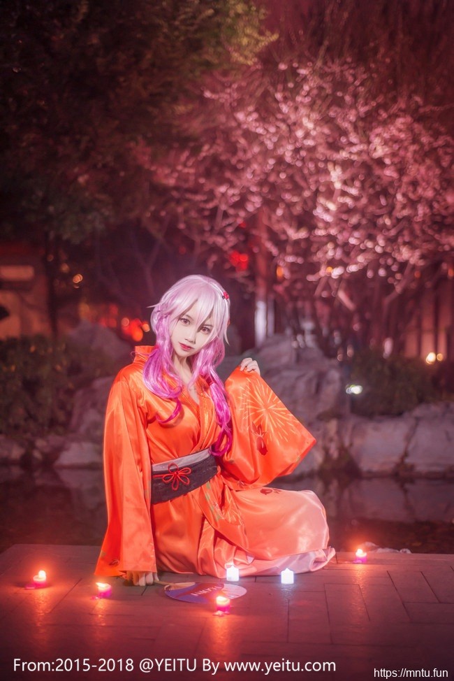 清纯美少女汐颜玲COSPLAY罪恶王冠楪祈浴衣