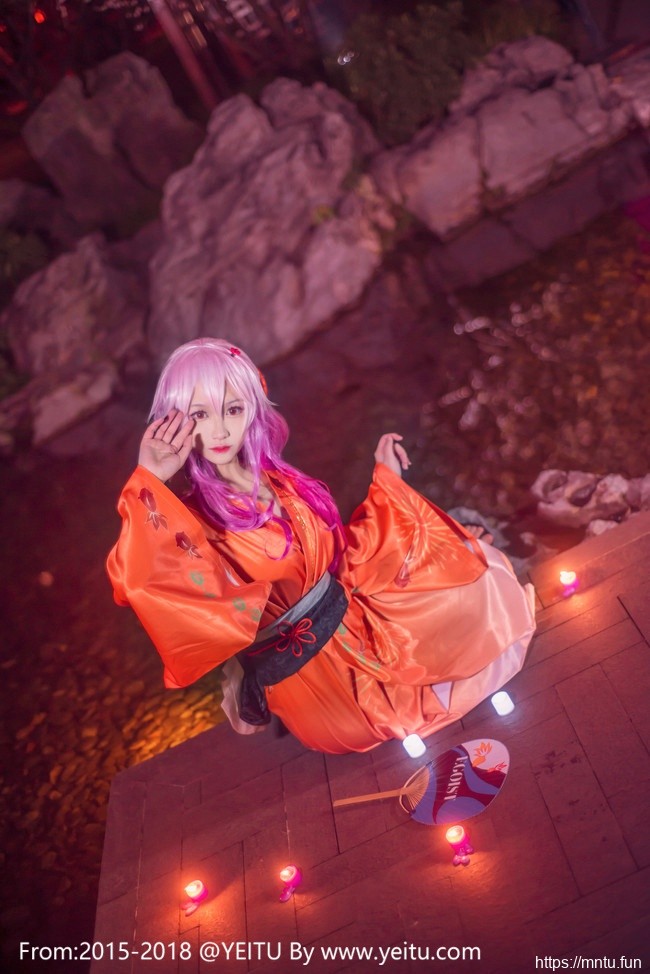 清纯美少女汐颜玲COSPLAY罪恶王冠楪祈浴衣