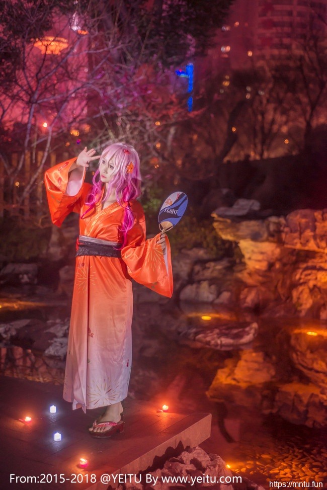 清纯美少女汐颜玲COSPLAY罪恶王冠楪祈浴衣