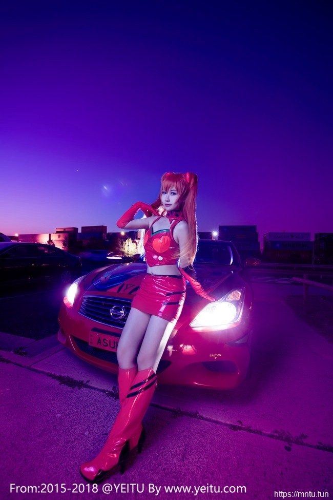 香车美女汐颜玲COSPLAY新世纪福音战士明日香