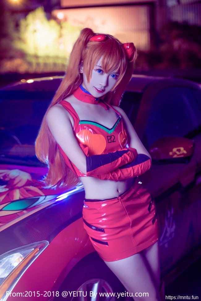 香车美女汐颜玲COSPLAY新世纪福音战士明日香