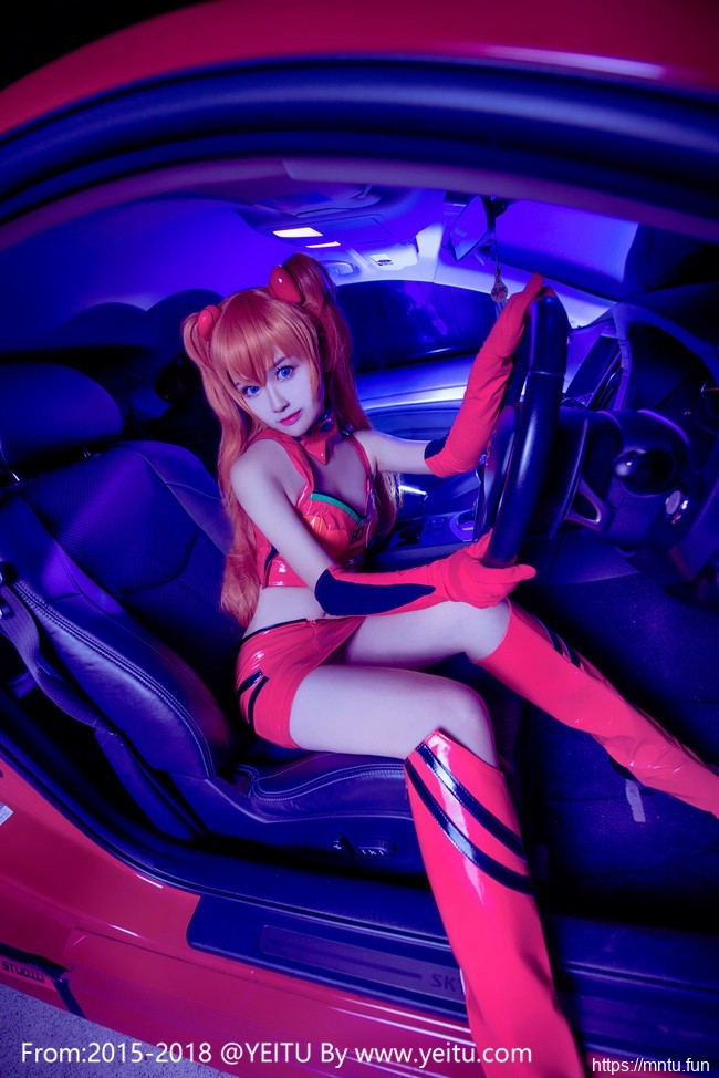 香车美女汐颜玲COSPLAY新世纪福音战士明日香