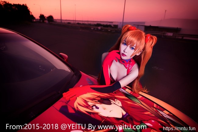 香车美女汐颜玲COSPLAY新世纪福音战士明日香