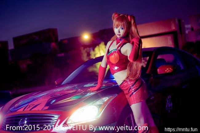 香车美女汐颜玲COSPLAY新世纪福音战士明日香