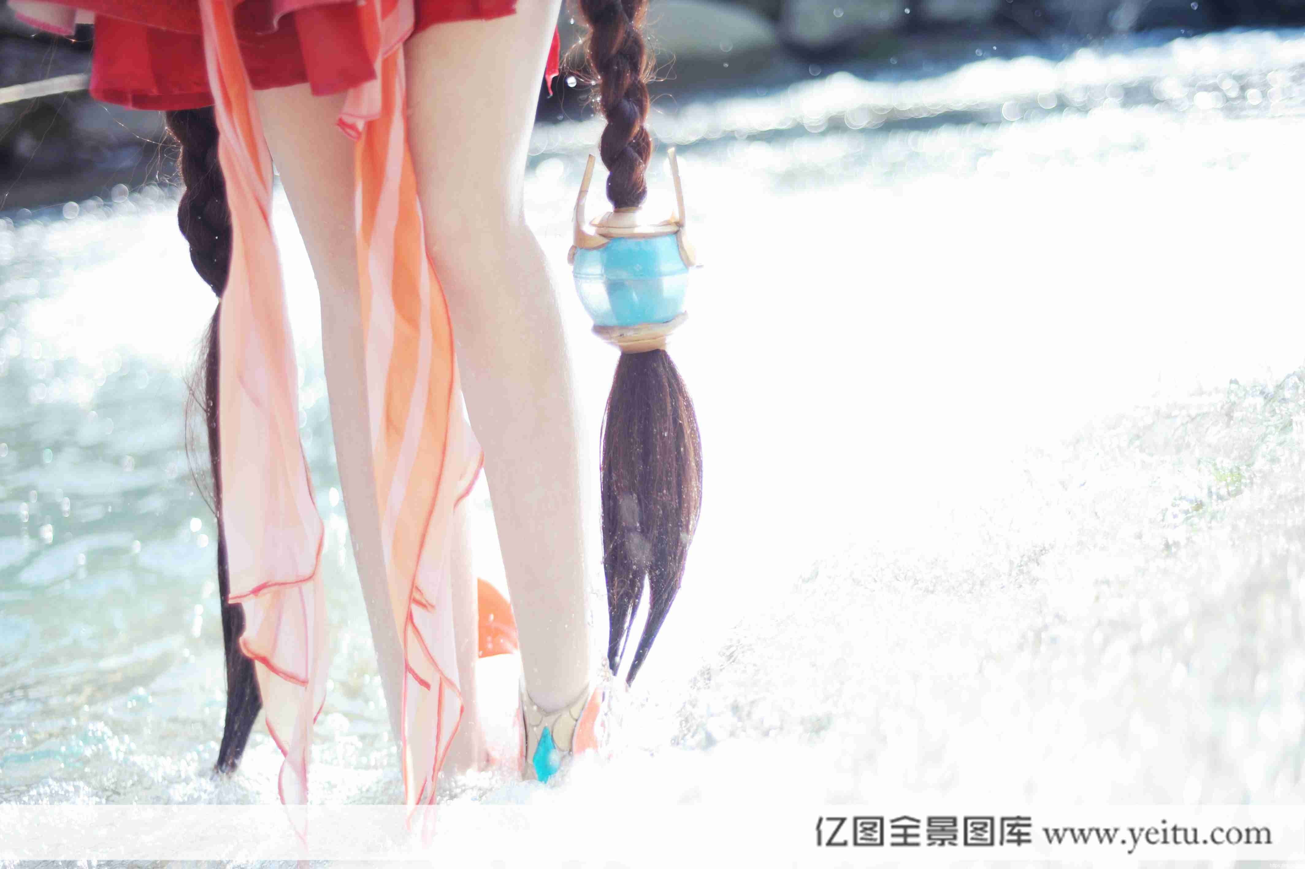 性感美女兔买买COSPLAY王者荣耀沧海之曜大乔