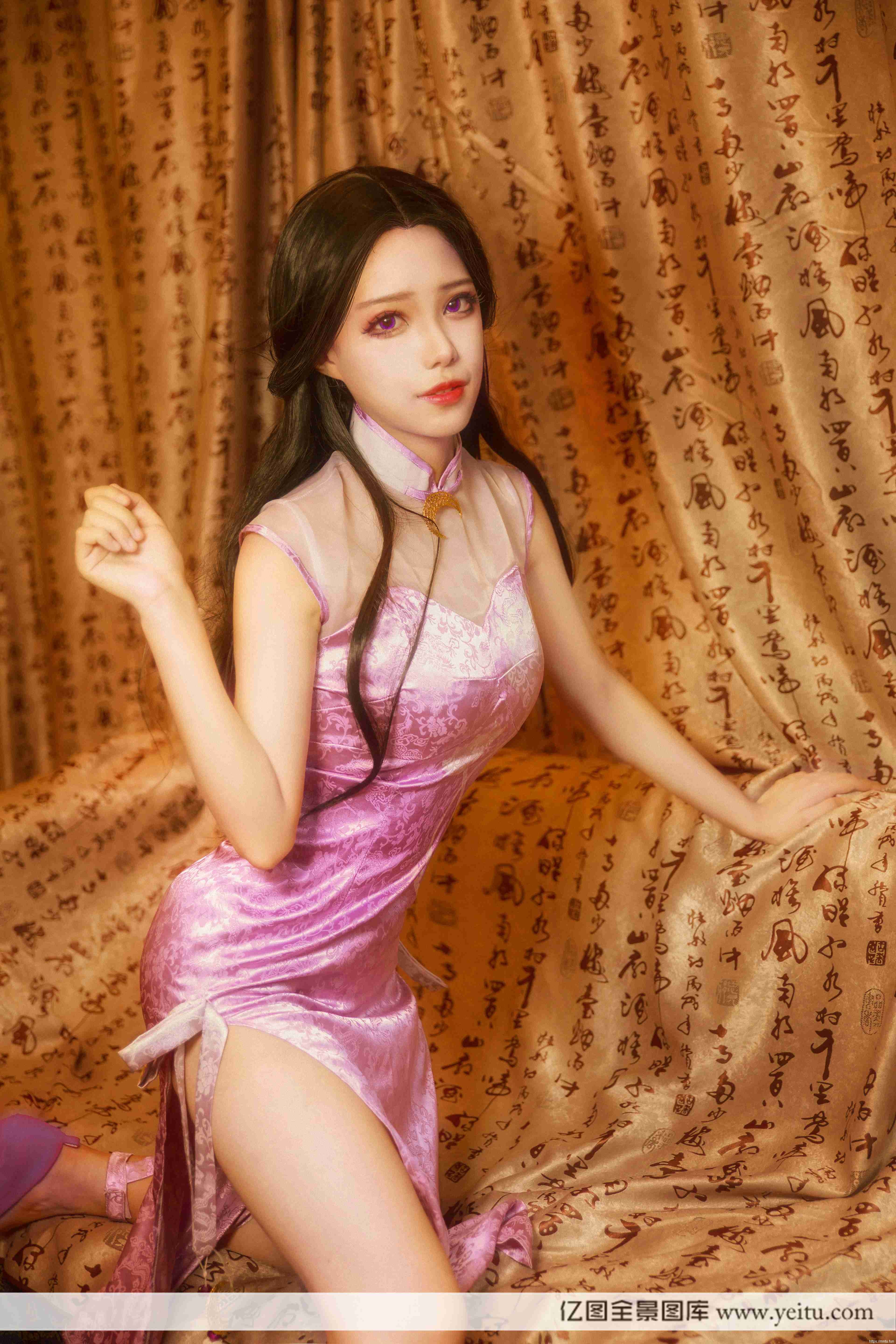 长发美女doki麦可COSPLAY王者荣耀露娜