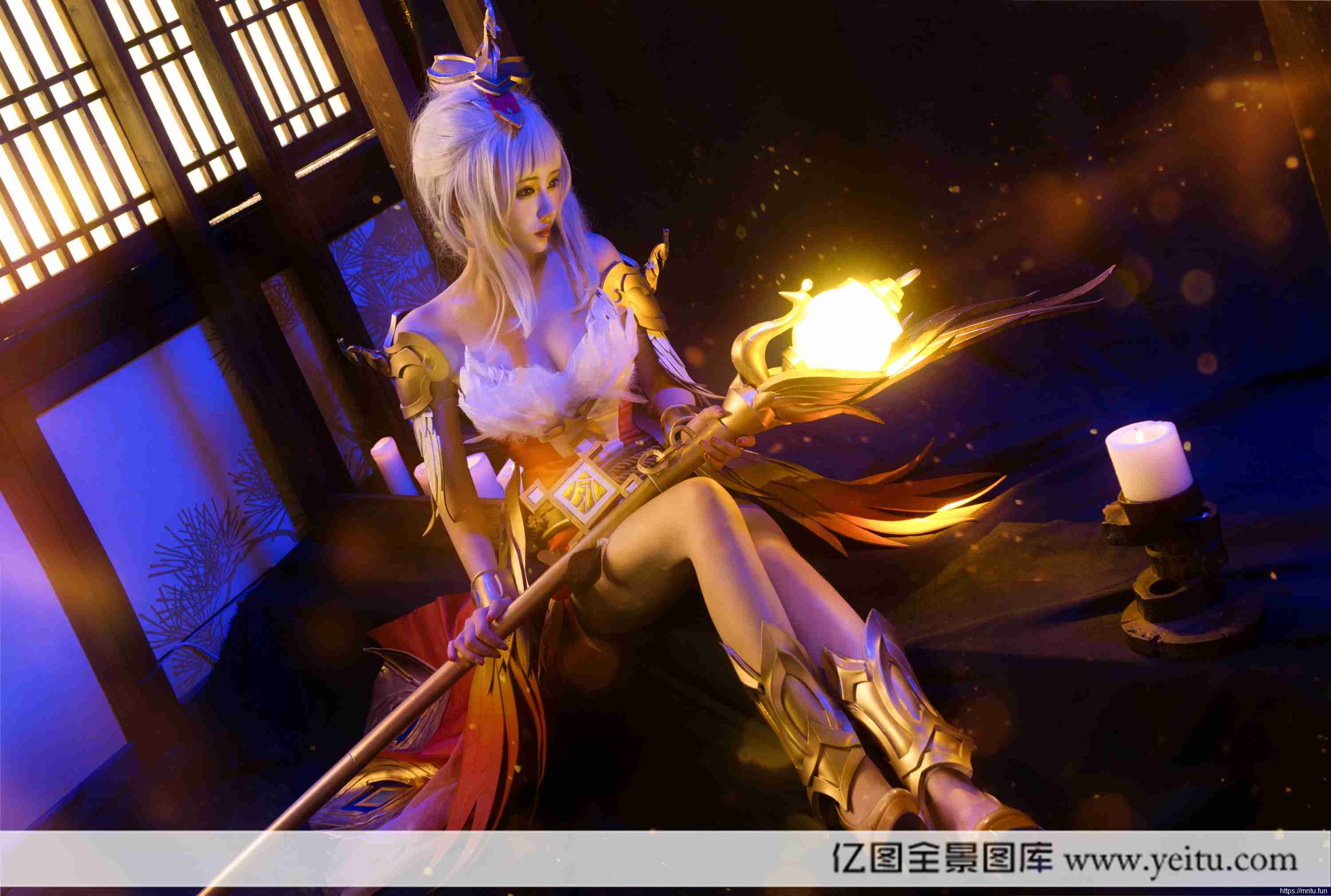 性感美女桃昔COSPLAY王者荣耀凤凰于飞王昭君