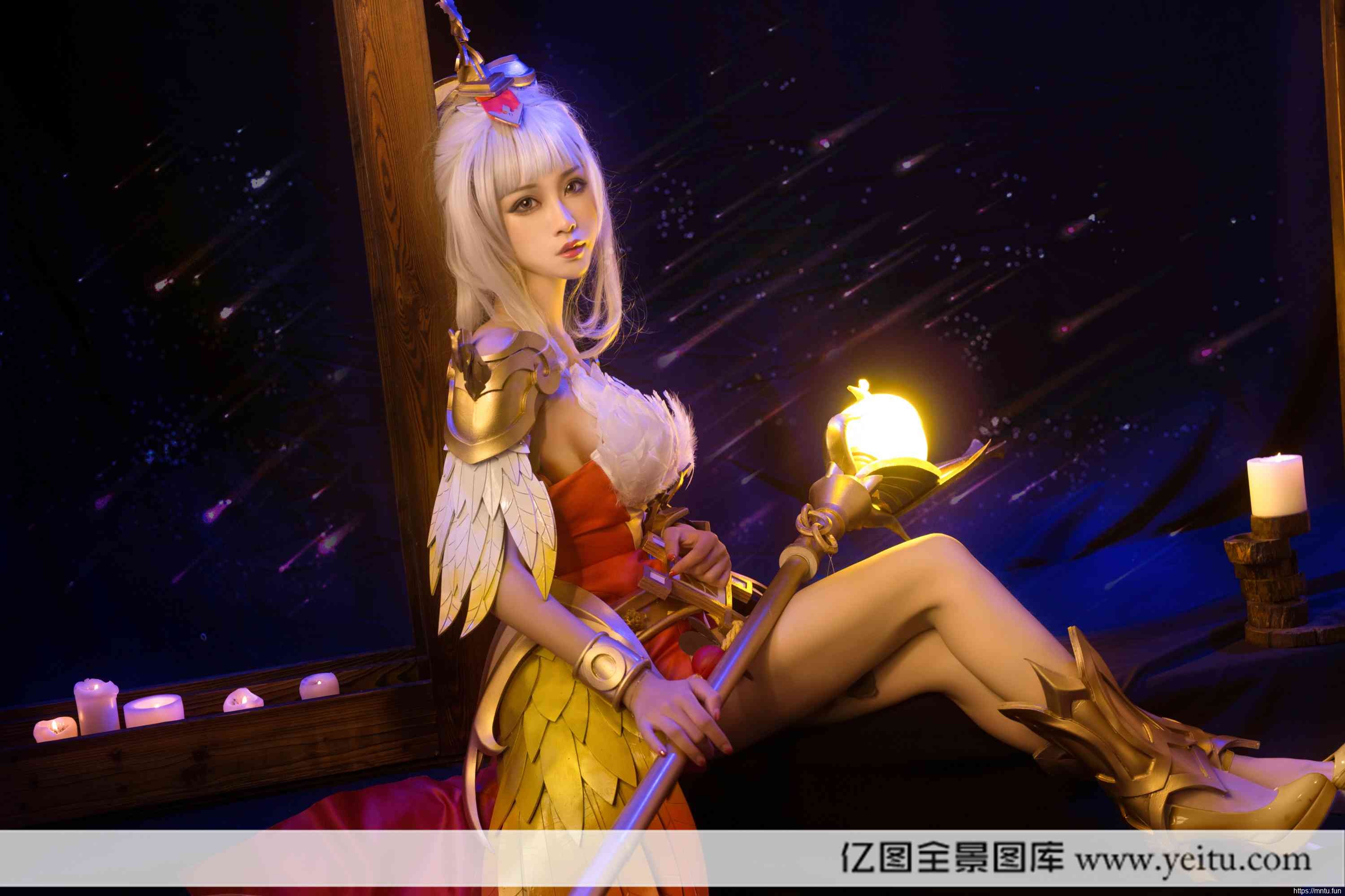 性感美女桃昔COSPLAY王者荣耀凤凰于飞王昭君