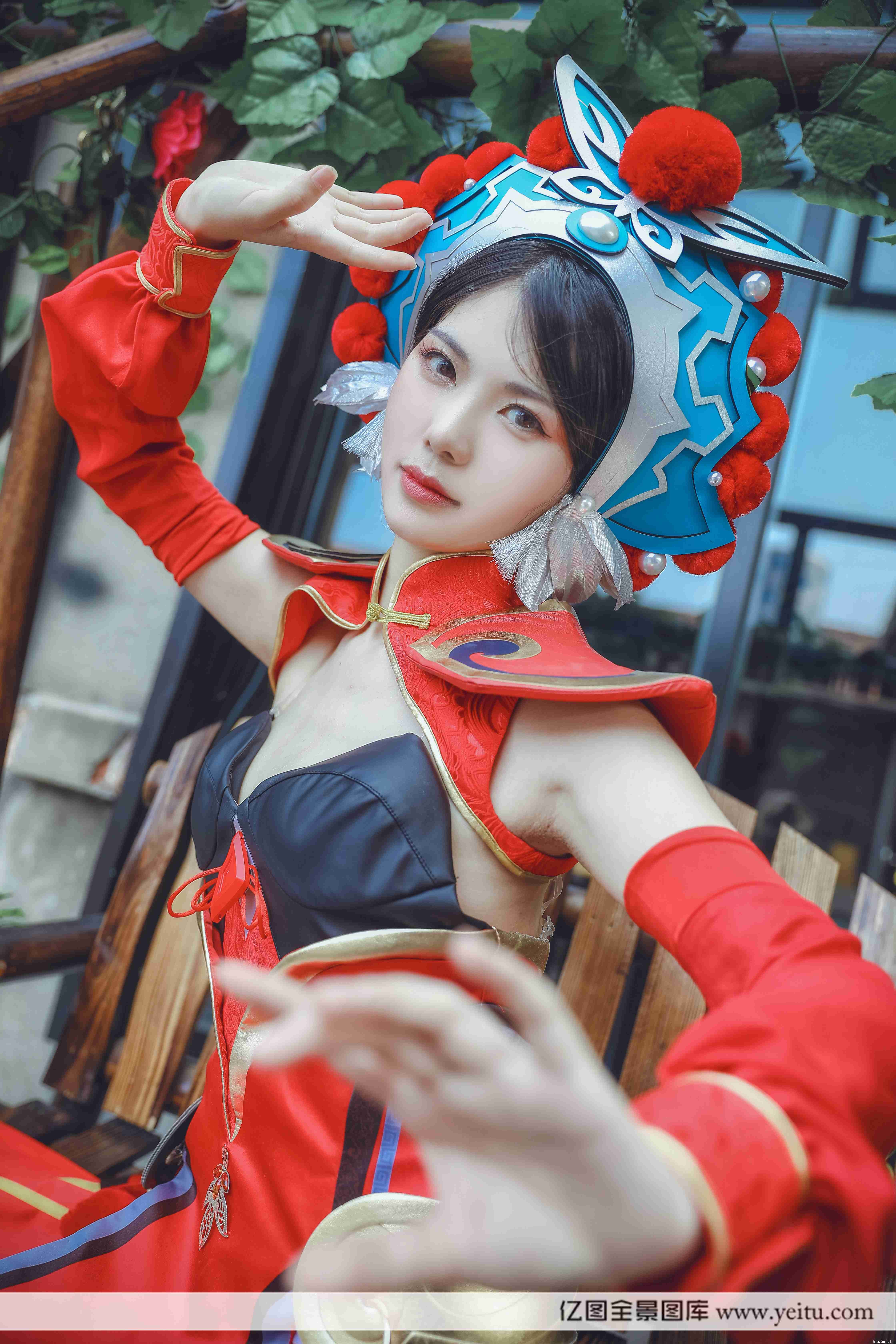 清纯美女木生COSPLAY王者荣耀虞姬