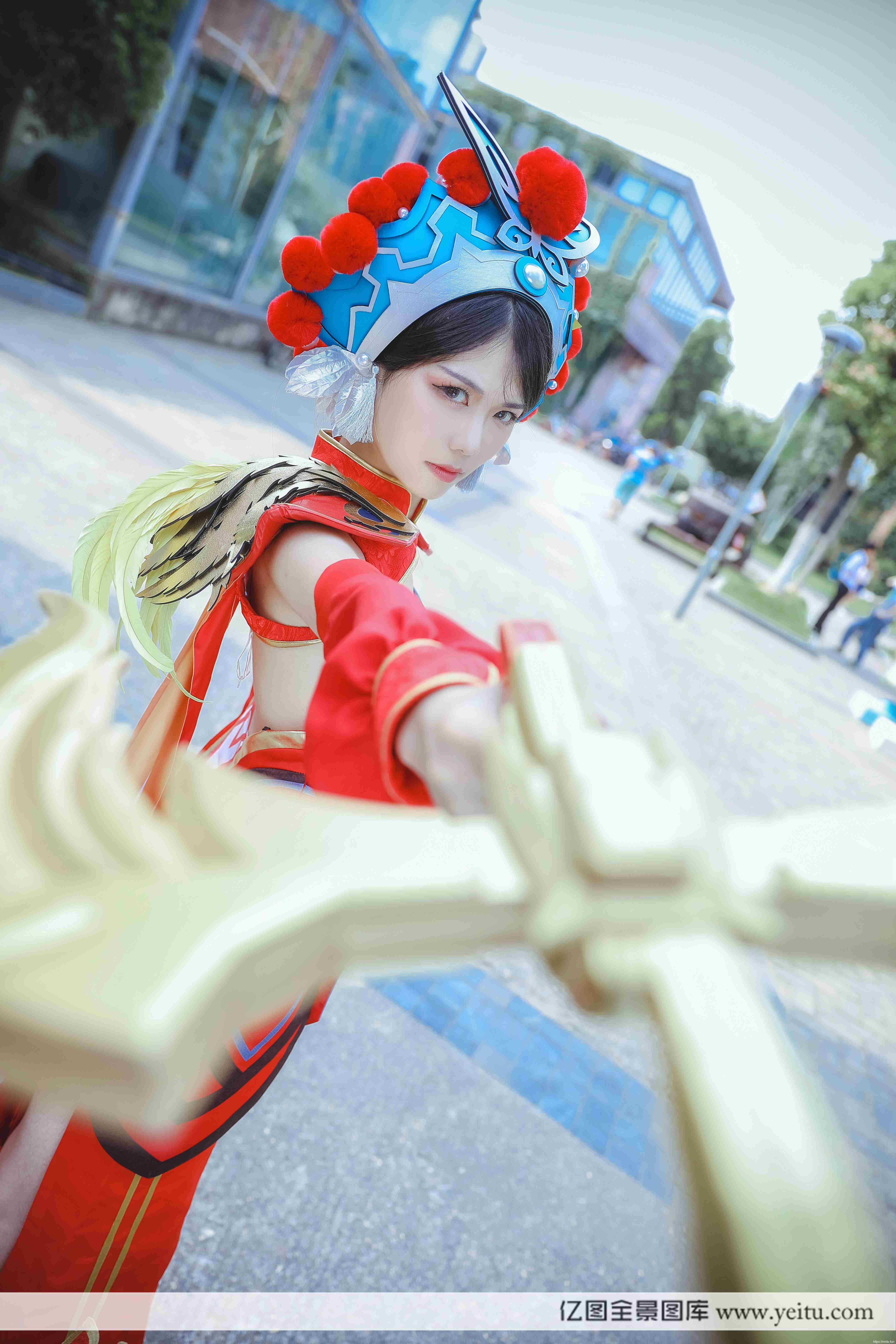 清纯美女木生COSPLAY王者荣耀虞姬