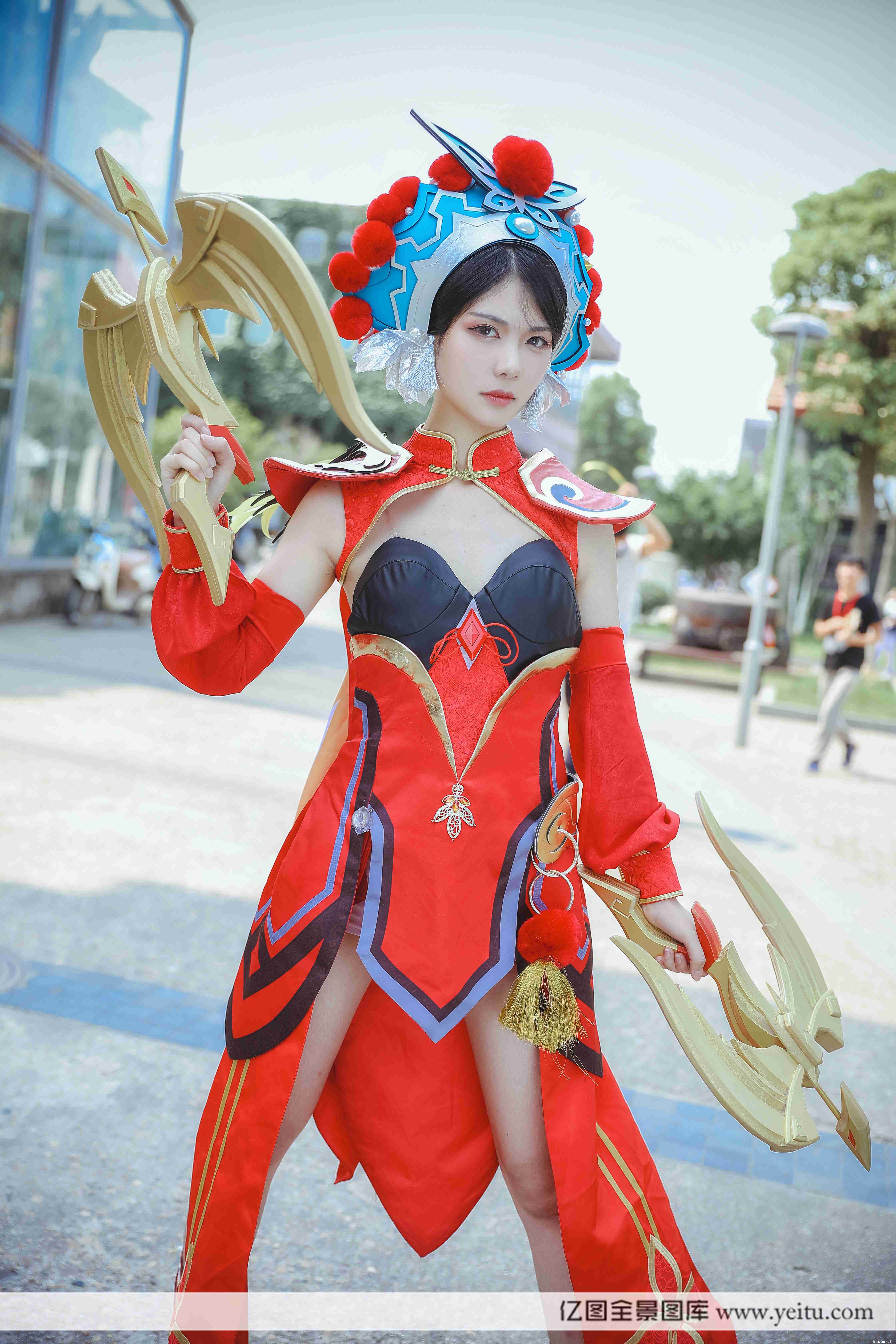 清纯美女木生COSPLAY王者荣耀虞姬