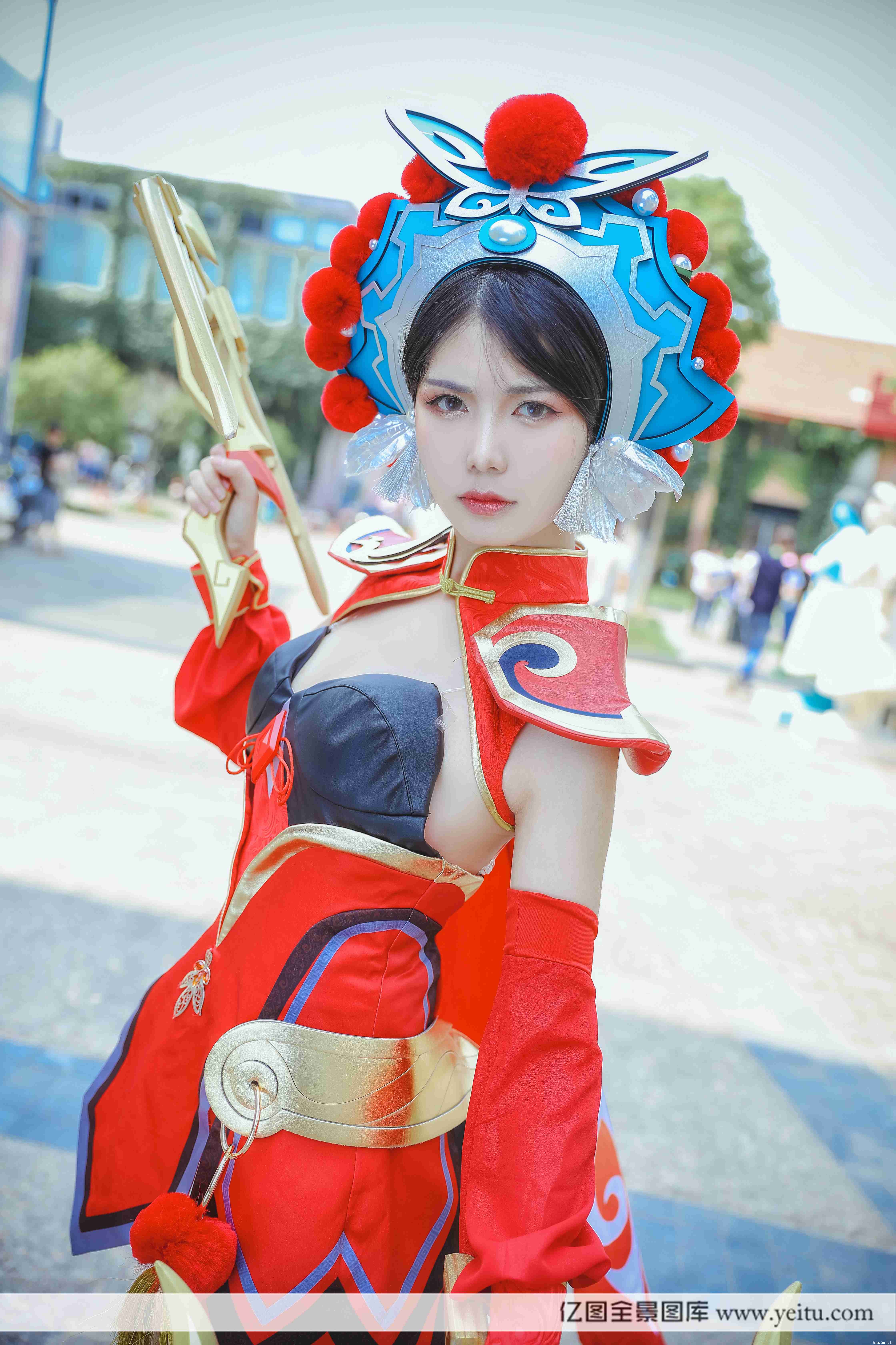 清纯美女木生COSPLAY王者荣耀虞姬