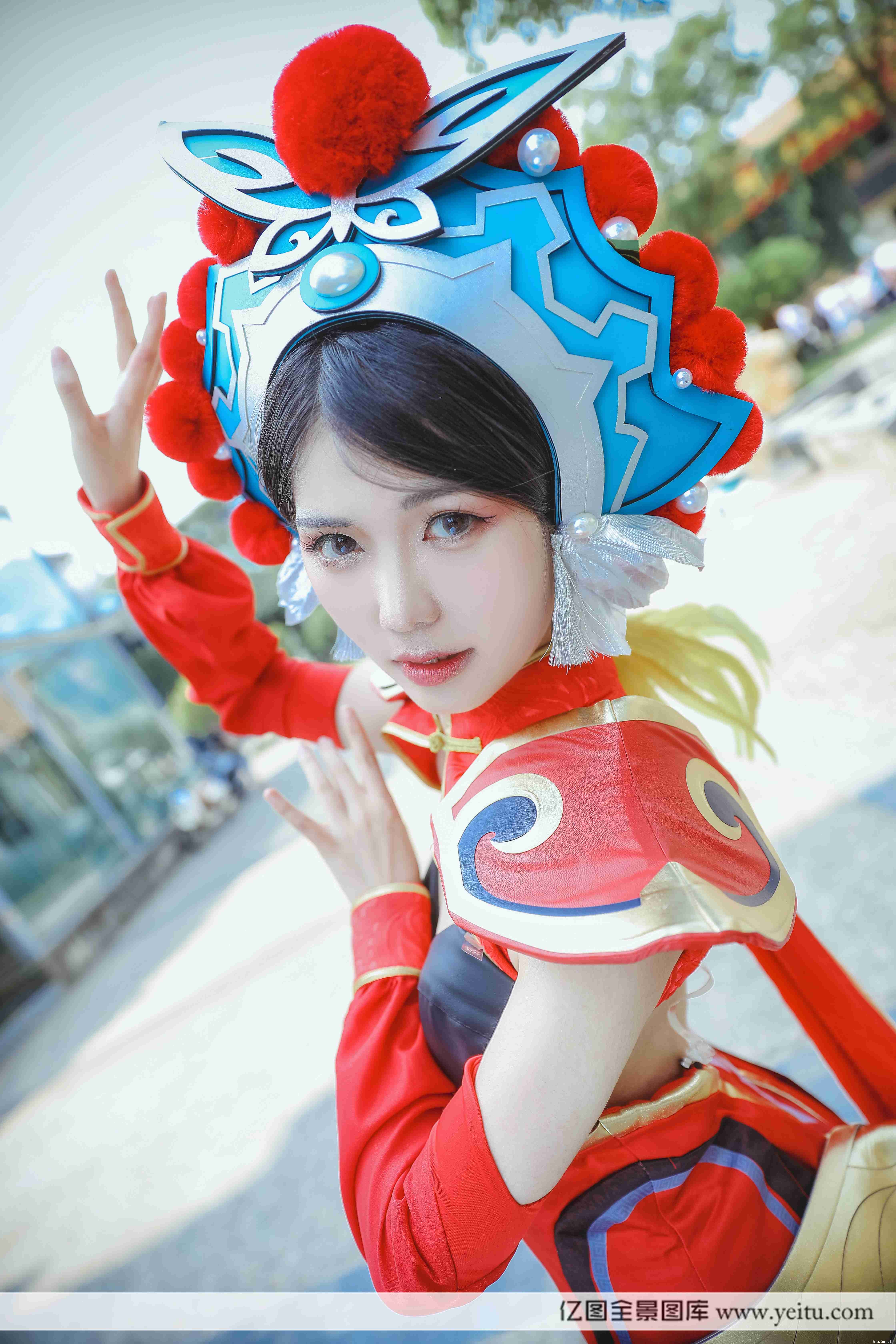 清纯美女木生COSPLAY王者荣耀虞姬