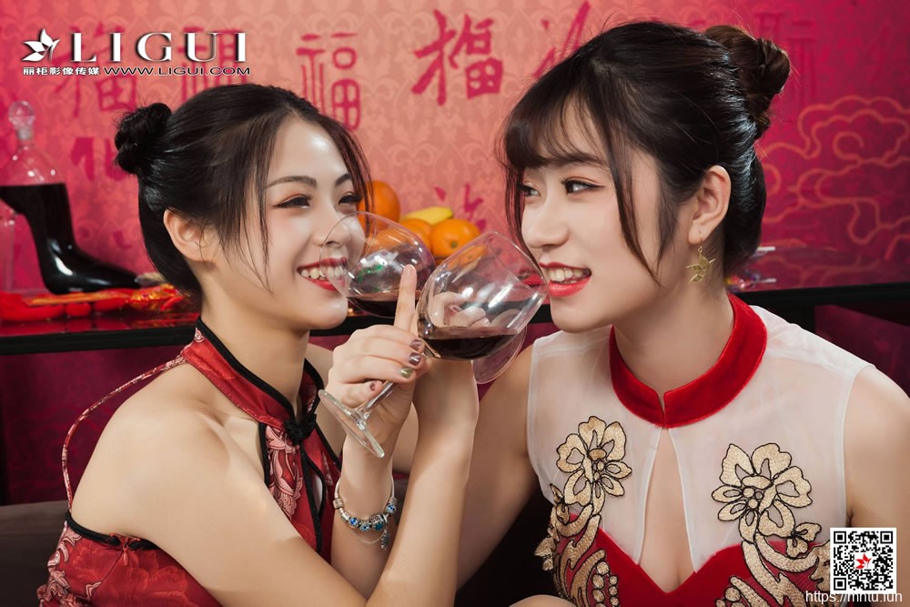 潘潘&amp;amp;安娜《旗袍姐妹花庆新年》 [丽柜Ligui]