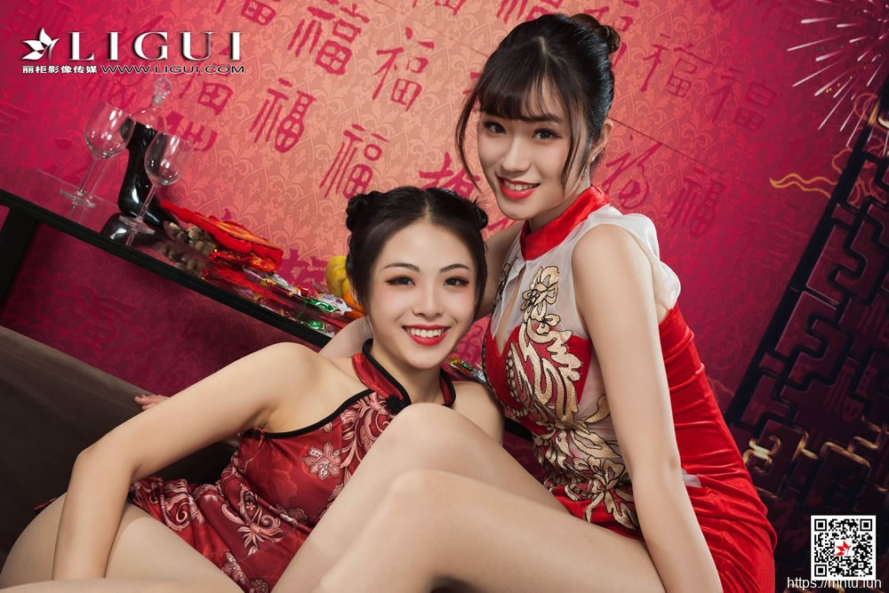 潘潘&amp;amp;安娜《旗袍姐妹花庆新年》 [丽柜Ligui]