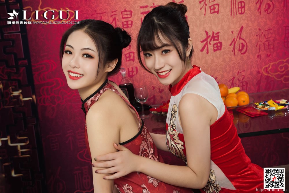 潘潘&amp;amp;安娜《旗袍姐妹花庆新年》 [丽柜Ligui]