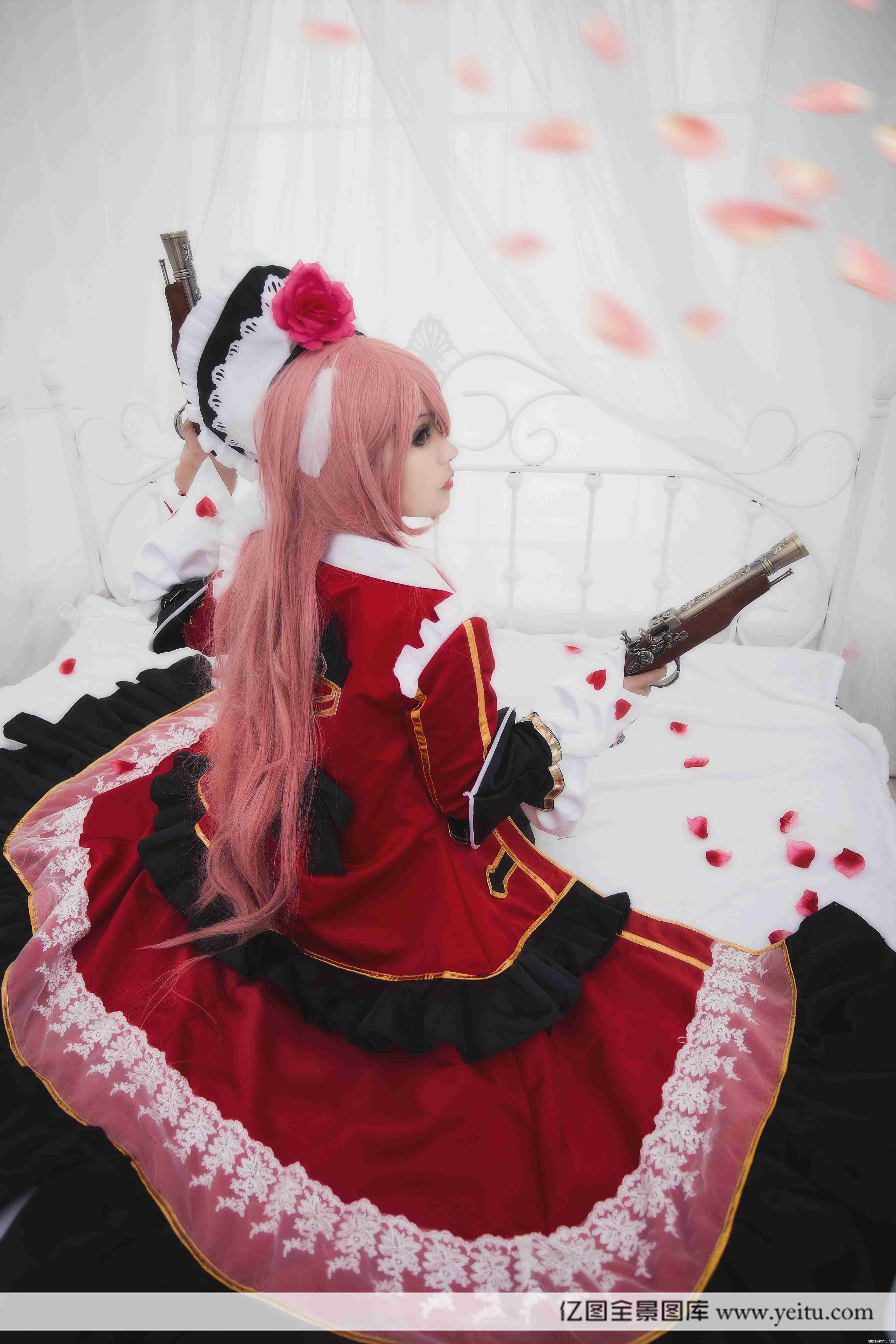 性感美女米糕子COSPLAY王者荣耀虞姬