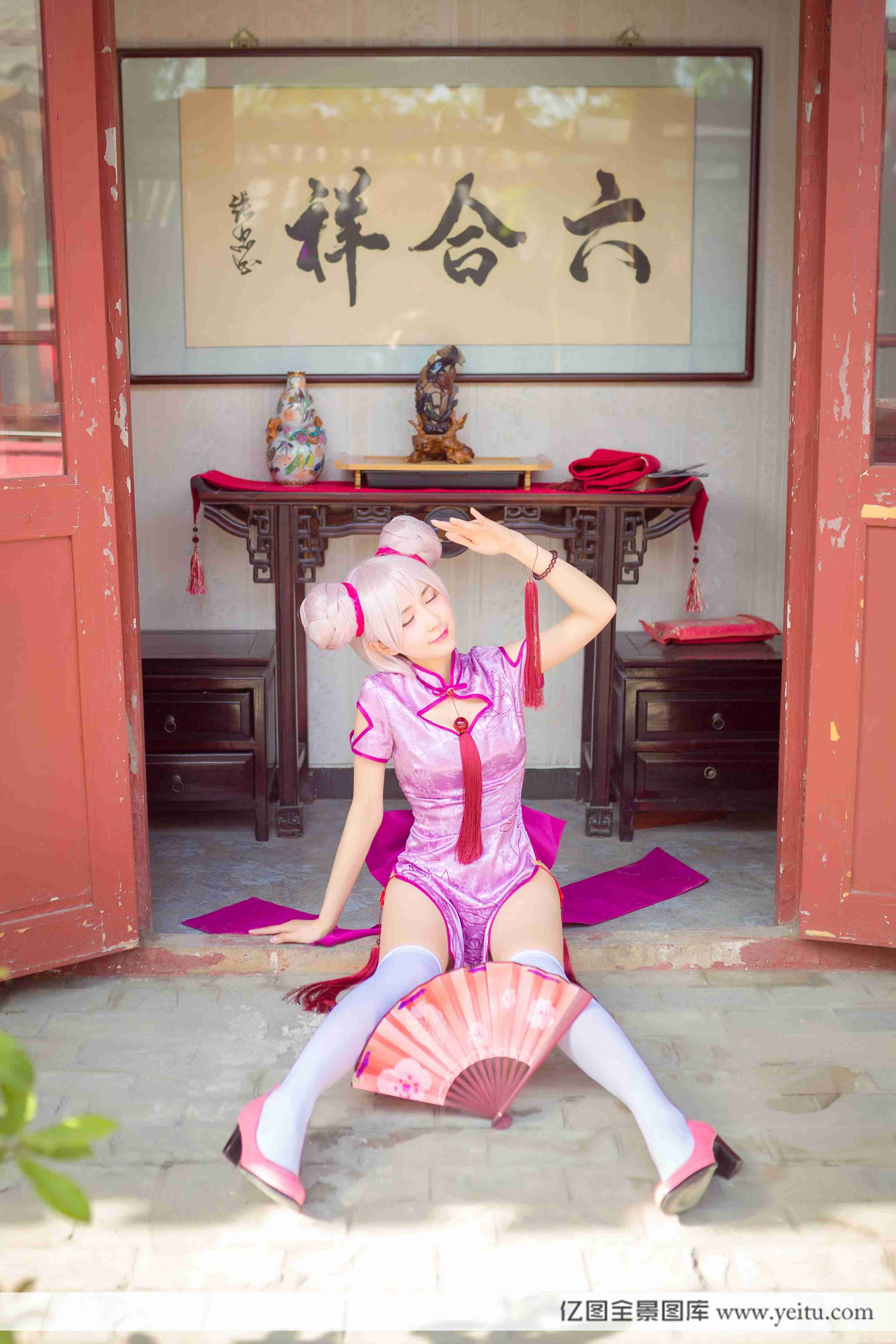 清纯萌妹子常飞飞COSPLAY王者荣耀小乔
