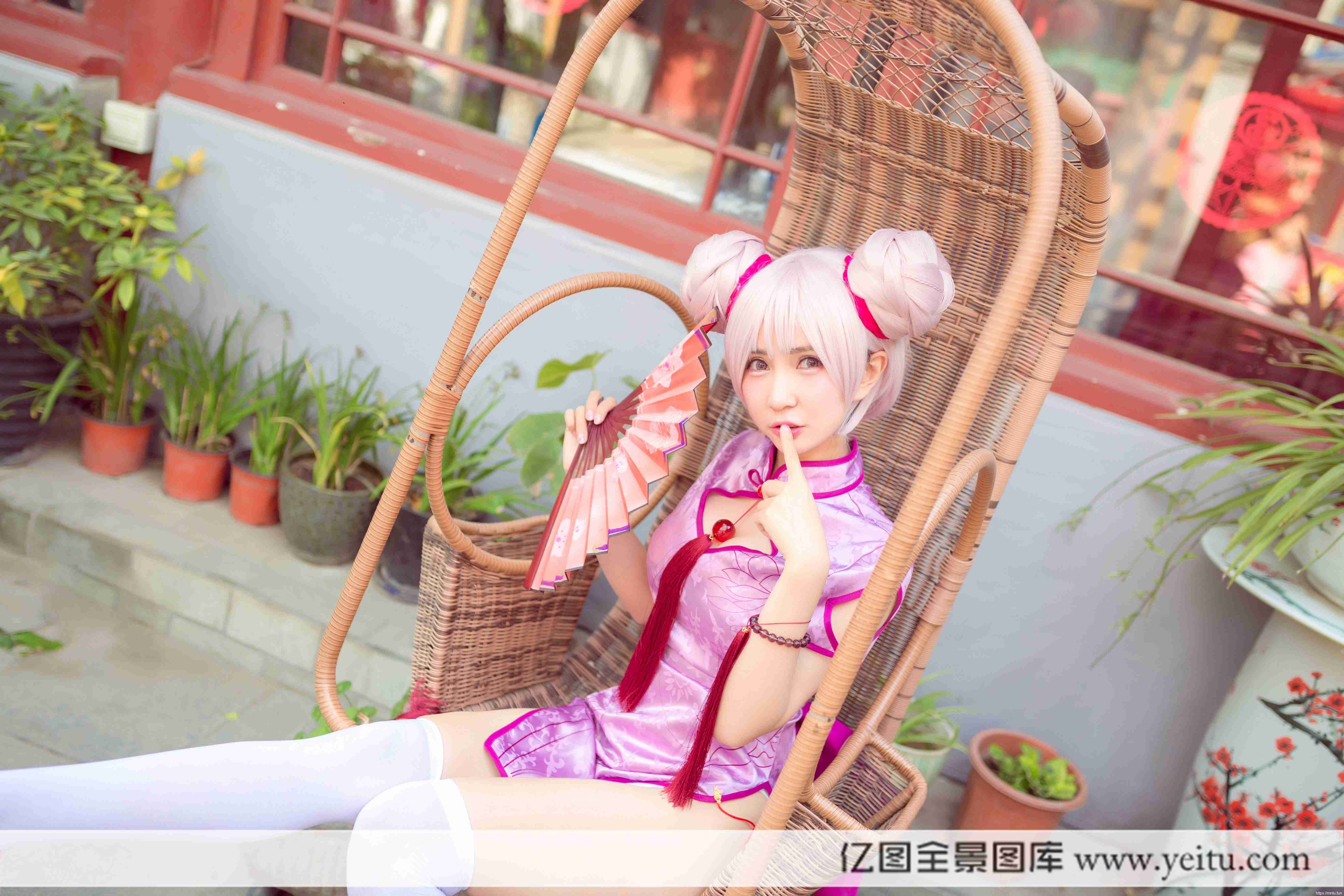 清纯萌妹子常飞飞COSPLAY王者荣耀小乔