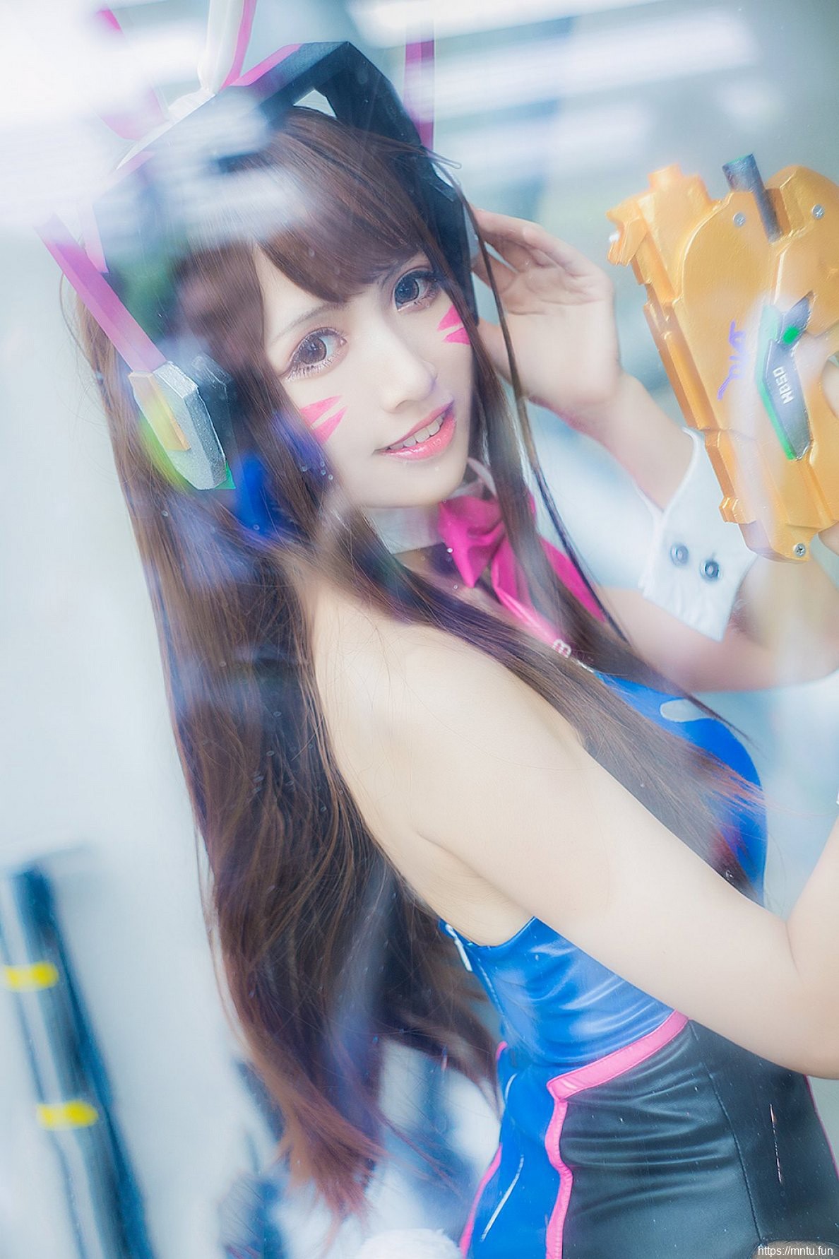 黑丝性感美女cosplay守望先锋Dva福利图片