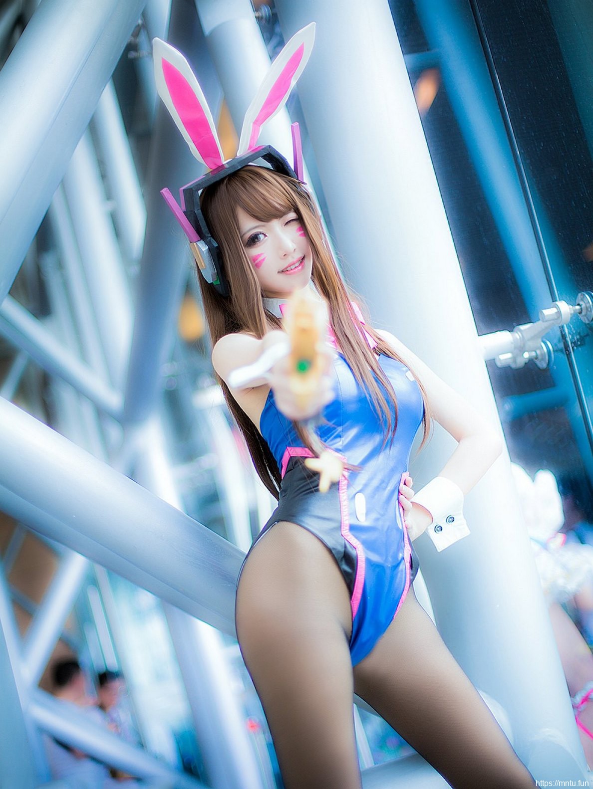 黑丝性感美女cosplay守望先锋Dva福利图片